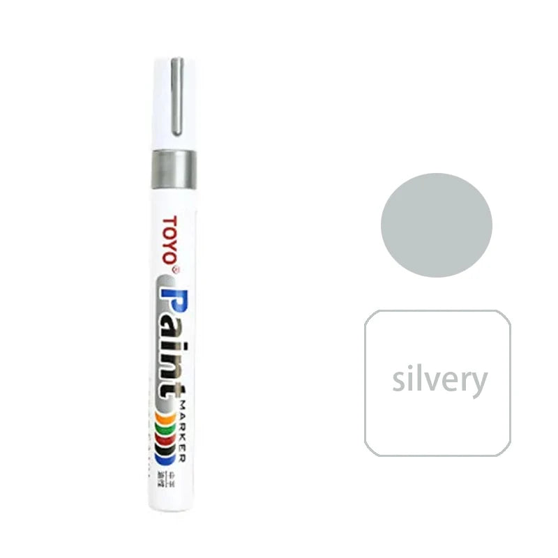 White Waterproof Tyre Paint Marker Pen – Permanent, Pro Grade