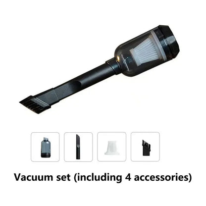 Powerful 140,000 RPM Cordless Air Blower & Vacuum – 220g Thrust, Rechargeable Dust Cleaner for Car Detailing, Keyboard & House – 4 Adjustable Speeds