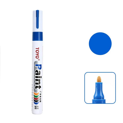 White Waterproof Tyre Paint Marker Pen – Permanent, Pro Grade