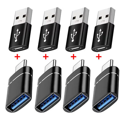 2PCS USB 3.0 To Type C OTG Charger Adapter Connector Type-C to USB Male To Type-c Adapt Converter for PC MacBook Car USB ipad