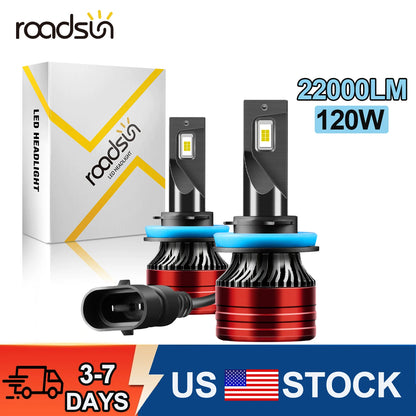 9005 HB3 Mini Car Headlight Bulb 60000LM 6000K White Running Front Head Lamp Cooling fan DC12V Auto Headlight