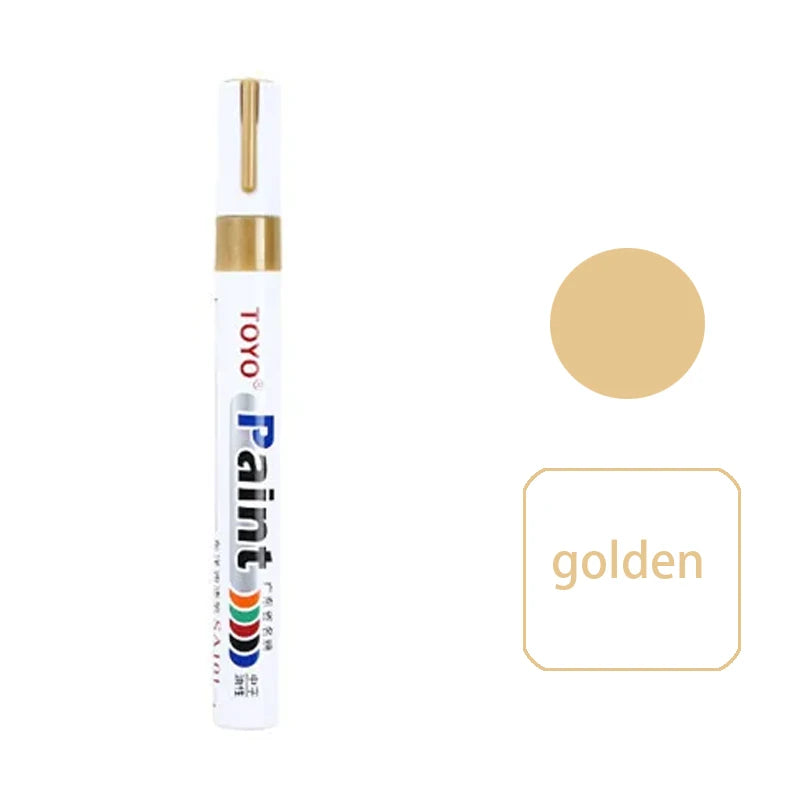 White Waterproof Tyre Paint Marker Pen – Permanent, Pro Grade