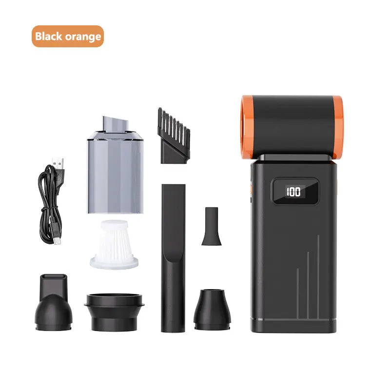 Powerful 140,000 RPM Cordless Air Blower & Vacuum – 220g Thrust, Rechargeable Dust Cleaner for Car Detailing, Keyboard & House – 4 Adjustable Speeds