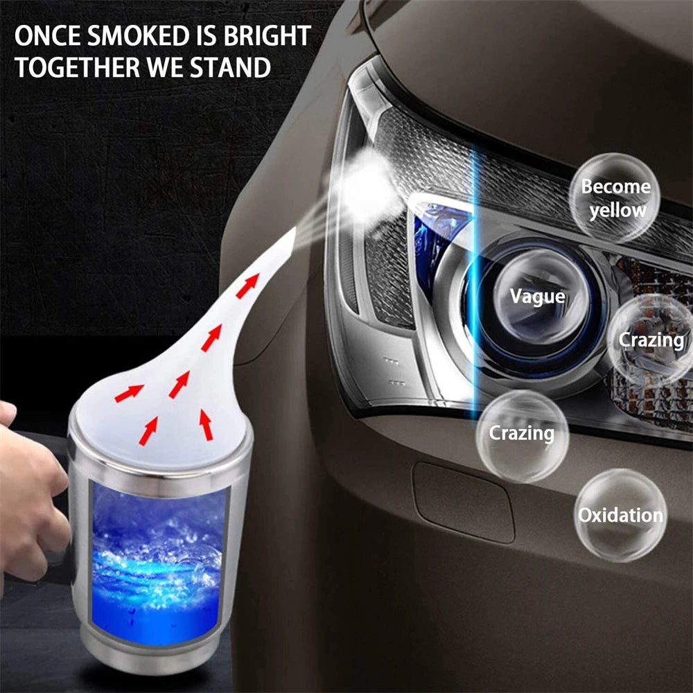 Headlight Restoration Renewal Kit Chemical Polish Headlights Car Polymer Liquid Steam Mug Set Repair Headlight Cleaner